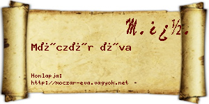 Móczár Éva névjegykártya
